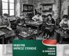 Foto d'epoca in bianco e nero di un'officina di calzolai artigiani al lavoro. In basso, un banner verde e rosso riporta il testo: 'REGISTRO IMPRESE STORICE - CAMERE DI COMMERCIO D'ITALIA'.